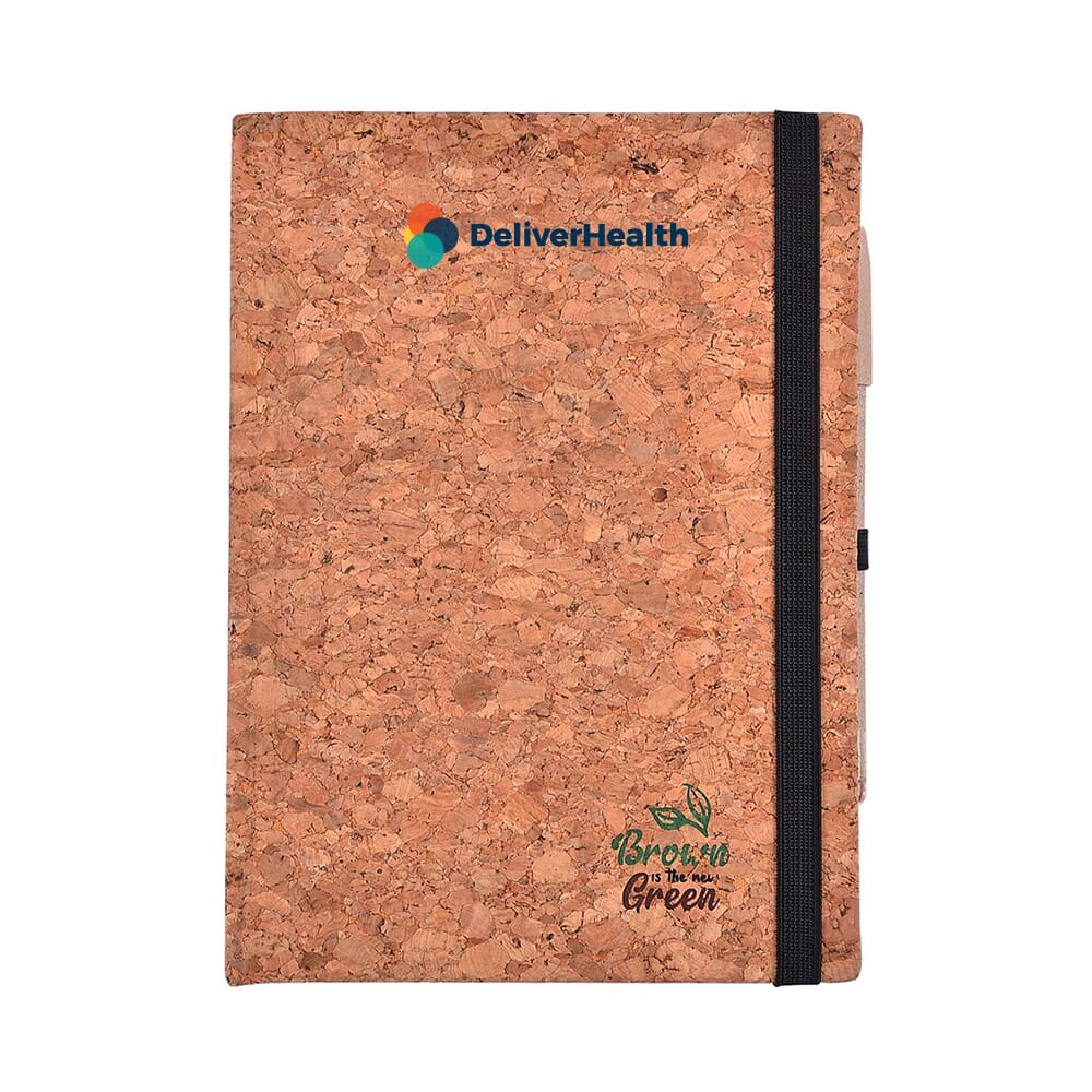 EcoKraft Eco Friendly Notebook- Natural Cork- A5- 210 Pages